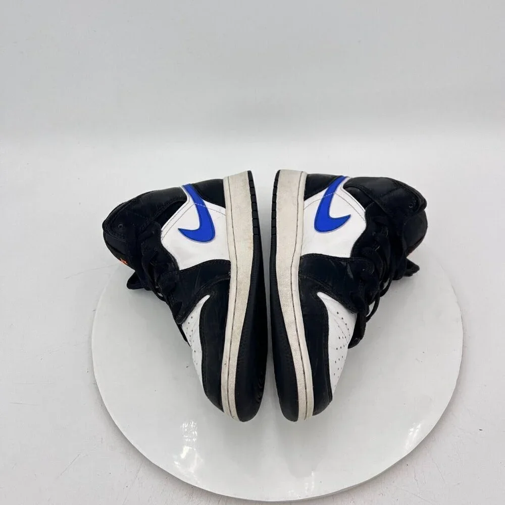 Nike Air Jordan 1 Mid Youth Size 5Y Women 6.5 554725-084 Black Racer Blue Shoes